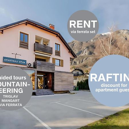 Apartments Skok With Rafting And Free Parking Bovec Kültér fotó